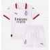 Camisa de Futebol AC Milan Christian Pulisic #11 Equipamento Secundário Infantil 2024-25 Manga Curta (+ Calças curtas)